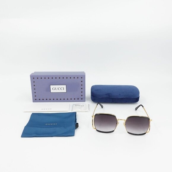 Gucci GG0593 Sunglasses Black Gray OS - Picture 5 of 16